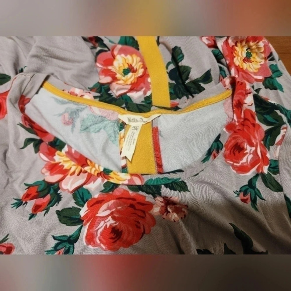 Matilda Jane Gray Floral Shift Dress Medium - Picture 5 of 5